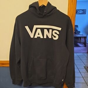 Vans Black and White Logo Hoodie